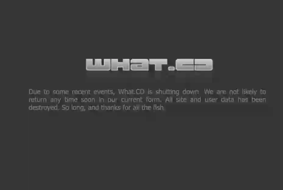 WhatCD的关闭